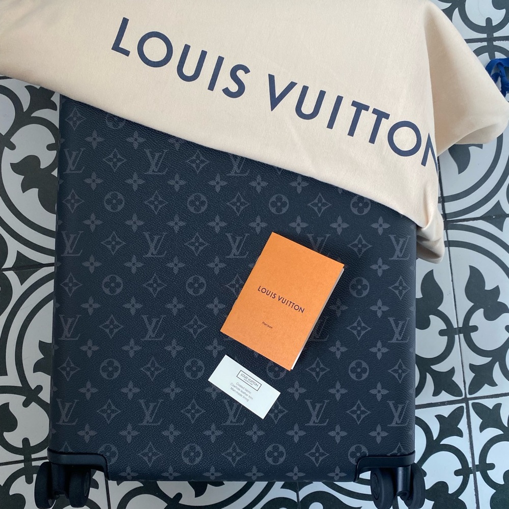 Louis Vuitton Horizon 55 Monogram Eclipse Black Luggage Suitcase NWT